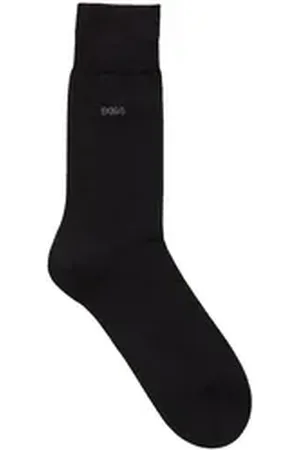 HUGO BOSS Businesssocken George RS Uni MC (Packung) mit dezentem, eingestricktem Logo-Schriftzug schwarz 39-40