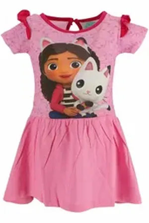Gabbys Dollhouse Midikleid Baumwolle Sommerkleid & Freizeitkleid für Mädchen 8 Jahre