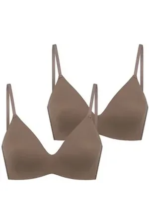 Schiesser Bügelloser BH Invisible Soft Padded (2-tlg) frauen girlies girls grau 70