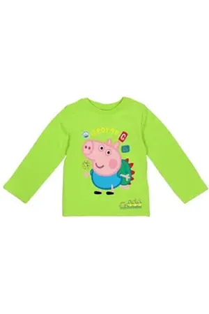 Peppa Pig Langarmshirt Langarmshirt Peppa Wutz (1-tlg) grün 92 (18-24 Monate)