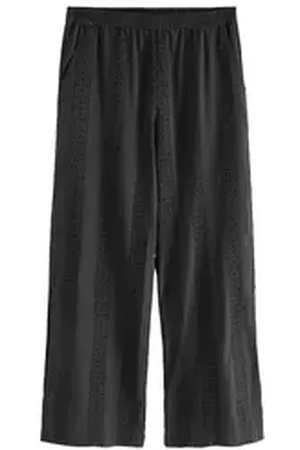 Laura Ashley Strandhose Strandhose mit Lochstickerei (1-tlg) schwarz S
