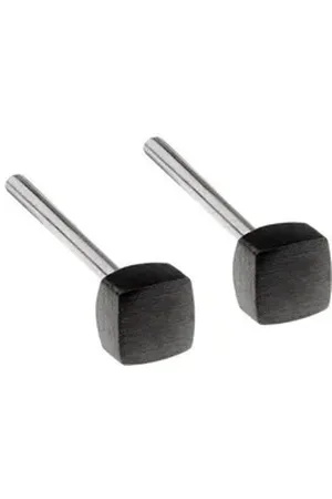 ERNSTES Ohrring-Set Ohrstecker E445 Edelstahl matt schwarz plattiert