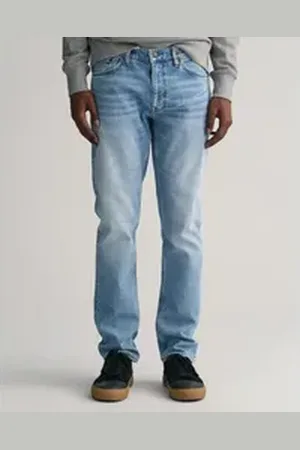 GANT Regular-fit-Jeans REGULAR JEANS blau 33