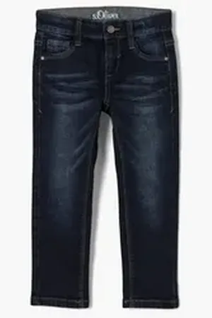 QS by s.Oliver 5-Pocket-Jeans Jeans Pelle / Regular Fit / Mid Rise / Straight Leg Waschung blau 92/SLIM