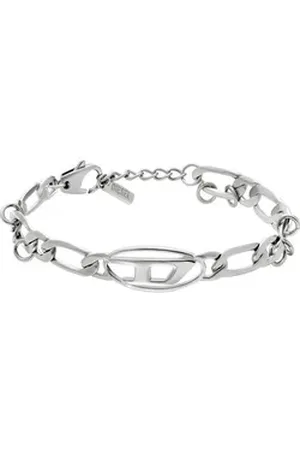 Diesel Edelstahlarmband Unisex-Armband Metall, Edelstahl silberfarben