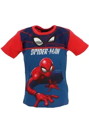 Marvel Print-Shirt Spiderman Kinder Jungen T-Shirt Kurzarm Shirt 100% Baumwolle, Gr. 98 bis 128 rot 110