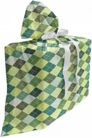 Abakuhaus Spielzeugtruhe Stoffbeutel für Partygeschenke mit 3 Bändern, Plaid Traditionelle Argyle Grün bunt