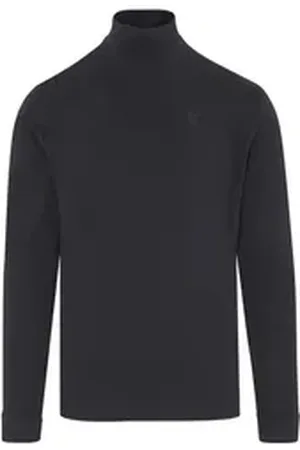 HAJO Stehkragenpullover Basic-Stehkragenshirt in reiner Baumwolle schwarz 56