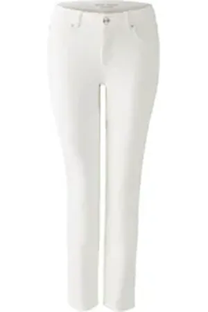 Oui Bequeme Jeans weiß 40