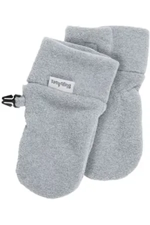 Playshoes Fäustlinge Fleece-Baby-Fäustlinge, Größe: 6-12 M, Farbe: grau grau