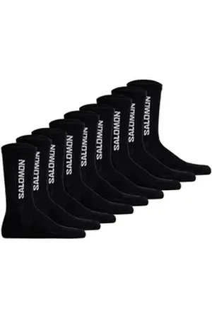 Salomon Sportsocken Unisex Socken 9er Pack Baumwolle EVERYDAY CREW 9P (Packung, 9er Pack) schwarz 39-41