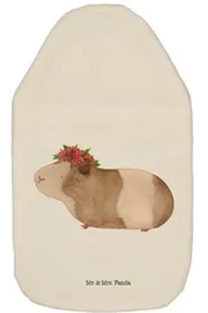 Mr. & Mrs. Panda Wärmflasche Meerschweinchen Weisheit - Weiß - Geschenk, lustige Sprüche, Gute Lau, (1-tlg), Gleichmäßige Wärme weiß