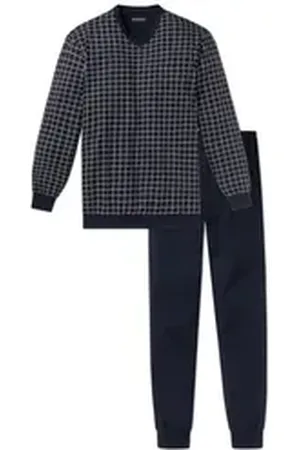 Schiesser Pyjama Dark Sapphire blau 52
