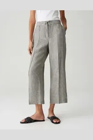 Opus Leinenhose MAIKITO LINEN Relaxed aus reinem Leinen grün 36