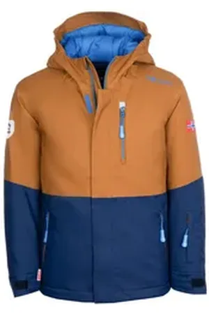 TROLLKIDS Skijacke Hallingdal blau|orange 98