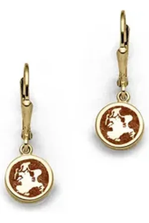 DUR Ohrring-Set Schmuck: Ohrringe, Ohrhänger "Rügen", 10 mm, mit Bernsteinsand, ve