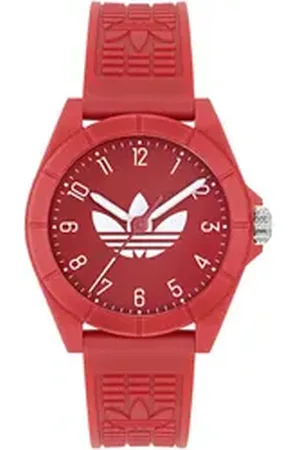 adidas Originals Quarzuhr PROJECT FOUR AOST245732I, Armbanduhr, Herrenuhr, Damenuhr, unisex, Resinarmband rot