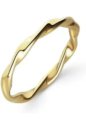 FAVS Fingerring Damen-Damenring Edelstahl gelb 52