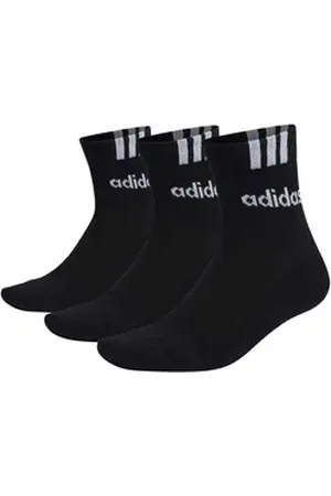 adidas Performance Sportsocken Socken 3S Linear Half-Crew Cushioned Socks 3P schwarz 31-33