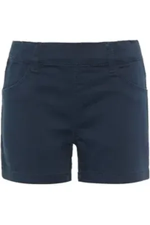 NAME IT Chinoshorts Mädchen Pull-on-Shorts in Slim Fit blau blau 116