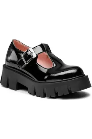 Altercore Halbschuhe Jane Vegan Black Patent Schnürschuh schwarz 37 EU