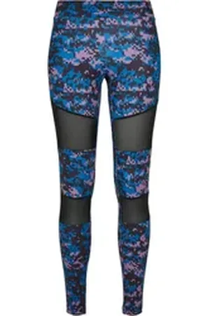 Urban classics Leggings Damen Ladies Camo Tech Mesh Leggings (1-tlg) lila M