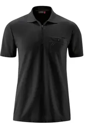 Maier Sports Poloshirt XXL Funktions-Zipper-Poloshirt schwarz schwarz 5XL