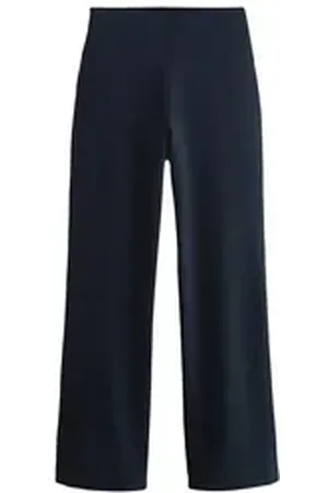 Next Jerseyhose Glättende Ponte-Hose mit weitem Bein (1-tlg) blau 29