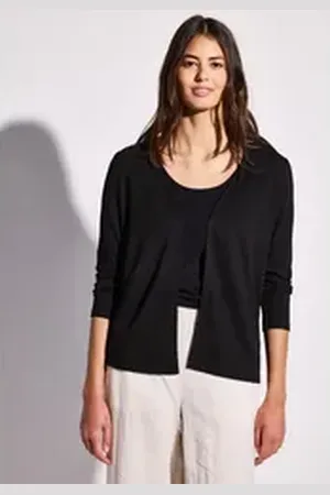 Street one Cardigan verschlusslos schwarz 42