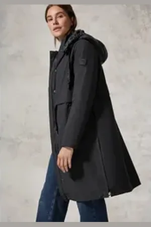CECIL Trenchcoat mit Kapuze schwarz XS (36)