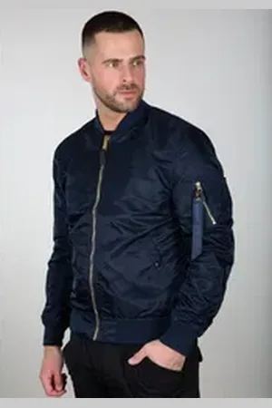Alpha Industries Bomberjacke Men - Bomber Jackets MA-1 VF LW blau 3 XL