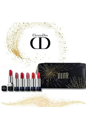 Dior Pflege-Geschenkset Rouge Couture Collection mit Limited Edtion Juwelen Lippenstift, + -Case/Handtasche