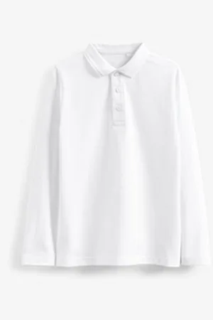 Next Langarm-Poloshirt (5-tlg) weiß 116 (6 J.)
