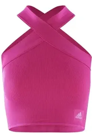 adidas Sportswear Bustier HALTER BRALETTE lila L