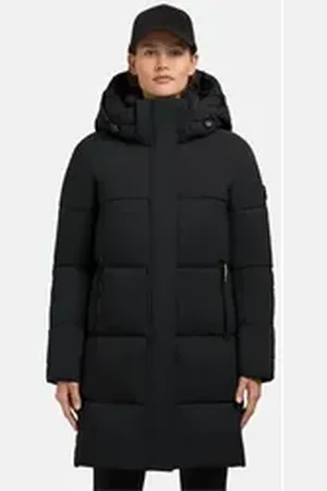 Khujo Steppmantel Haya Matt-YM Warmer gesteppter Damen Kurzmantel schwarz L (40)