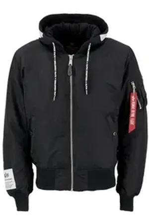 Alpha Industries Bomberjacke Men - Bomber Jackets MA-1 Zip Hood Print schwarz S