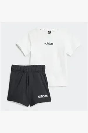 adidas Sportswear Trainingsanzug I LIN T-SET 160 (2-tlg) weiß 80