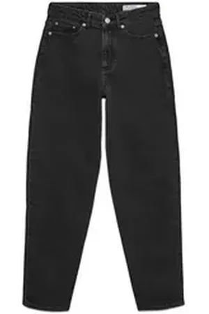 VERO MODA Loose-fit-Jeans TESSA (1-tlg) Plain/ohne Details grau 27