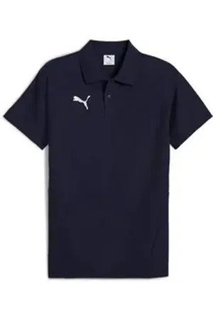 PUMA Poloshirt Poloshirt teamEVOSTRIPE Kurzarmshirt (1-tlg., 1) blau XL