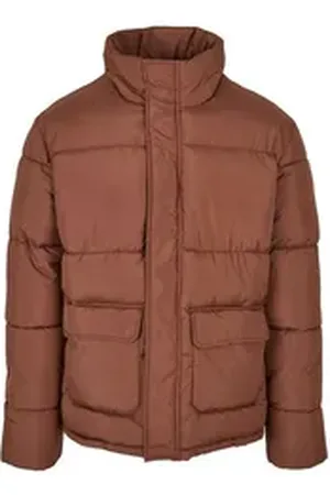 Urban classics Winterjacke Herren Short Puffer Jacket (1-St) braun M