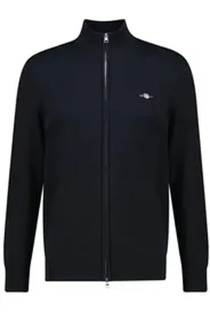 GANT Strickjacke Herren Strickjacke (1-tlg) schwarz L