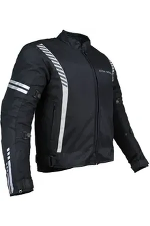 ALPHA Motorradjacke Herren MESH ONE 4-in-1 All-Season Mesh-Jacke in Schwarz/Silber L