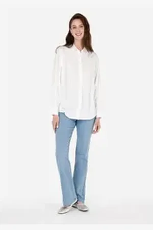Colins Girlfriend-Jeans Regular Fit Bootcut-Jeans für Damen mit mittlerer Taille 27-30