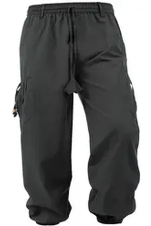 Kunst und Magie Cargohose Unisex Goa Pluderhose Pumphose Freizeithose Cargohose schwarz L/XL