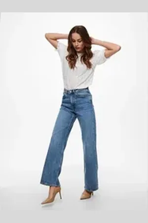 ONLY Regular-fit-Jeans Damen Jeans blau 27 /34