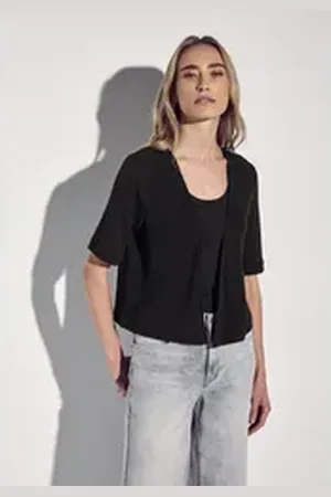 Street one Cardigan in Unifarbe schwarz 42