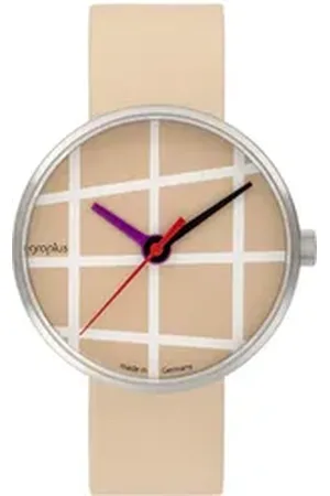Walter Gropius Quarzuhr Made in Germany, Saphirglas, Forum Window - WG 001-04, Designeruhr, Lederarmband mit Easy-Release System, Edelstahlgehäuse