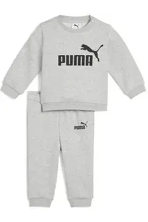PUMA Jogginganzug Essentials Minicats Crew Jogginganzug Kinder grau 98
