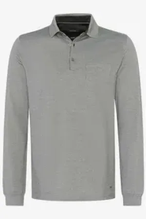 Brax Langarm-Poloshirt grün 6XL