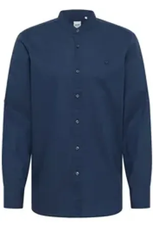 Mustang Langarmhemd Herren Style Yuma blau XL